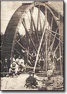 The wheel circa 1910 - (Picture courtesy of the Trevithick Society).