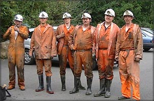 Some members of the Laxey Mines Research Group.